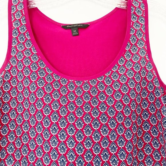 Banana Republic Pink Ikat Printed Sleeveless Top - Picture 2 of 5